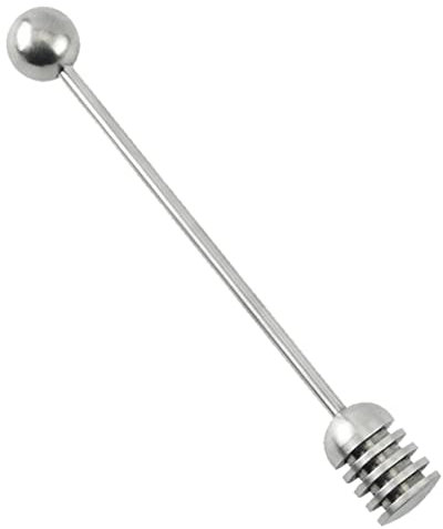 OUNONA Stainless Steel Honey Stirring Rods Honey Stirrer Sticks for Hotel Parties and Home Use Reusable and Easy to Clean