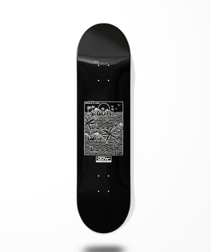 Skateboard Skateboard Deck Board Aow Paradise Black 7.5