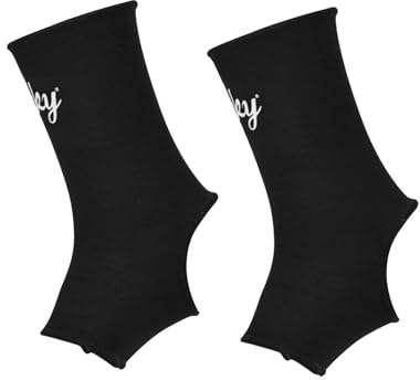 Baoblaze Muay Thai Knöchelbandage, Box-Knöchelbandage, für Männer und Frauen, Boxausrüstung, Fußschutz, Fußknöchelschutz für MMA, Grappling, Fitnessstudio, schwarz S