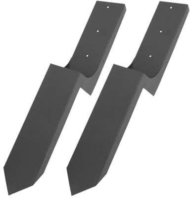 Heavy Duty Steel Fence Post Repair Kit, H Shape Design Fence Post Repair Stakes, Easy Installation, Fence Post Stakes Anchor Ground Spike for Wooden Fence Post
