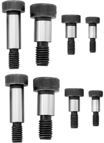 The Lord of the Tools 20Pcs Socket Shoulder Bolts M5 M6 M8 M10 Hexagon12.9 High Tensile Carbon Steel Shoulder Bolts for Textile Hydraulic Machinery Industries