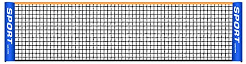 TIANQUXNGI Tragbares, faltbares Badminton-Netz, Halterung, faltbar, verstellbar, einfaches Trainingsnetz für 5 m / 6 m Tennis, für drinnen und draußen