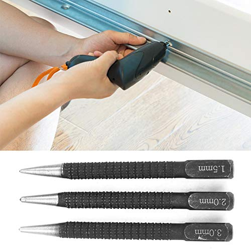 Punzón Central para Metal, Herramienta de Punzonado de Metal, Punzón Central Automático, Punzón Central, 3 Piezas, Herramienta de Marcado de Madera, Punzón Central, Marcador