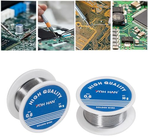 LöTzinn 0.8mm 50g, LöTdraht, LöTdraht Mit Flussmittel 0,8, Niedertemperatur 138 Lot