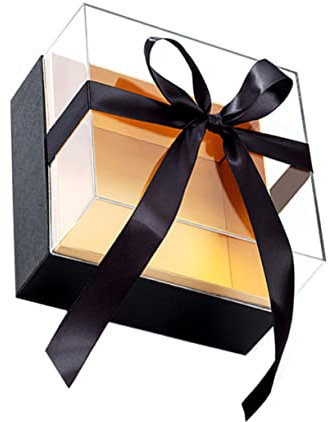 Ipetboom Konservierte Rosen Blumenverpackungsbox Mit Transparentem Deckel Quadratische Blumengeschenkbox Für Aufbewahrung Und Präsentation Als Geburtstags Oder Valentinstagsgeschenk