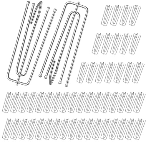 50 Piezas Ganchos para Cortinas, Ganchos de Cortina de Acero Inoxidable, Gancho Cortina con 4 Dientes, Utilizado para Pellizcar Cortinas, Ganchos de Pliegues para Cortina