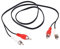 JZK 1M Câble audio RCA rouge blanc, 2 connecteurs RCA mâles vers mâles, câble vidéo stéréo pour TV, Hifi, home cinéma, amplificateur, haut-parleur