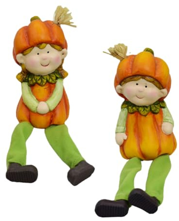 Toyvian Statue de 2 Décorative en Rouge de Lot Poterie Poupée pour Bureau | Style Pastoral Créatif, Figurine Vive et Ludique, pour Appartement ou Café, Toucher Confortable