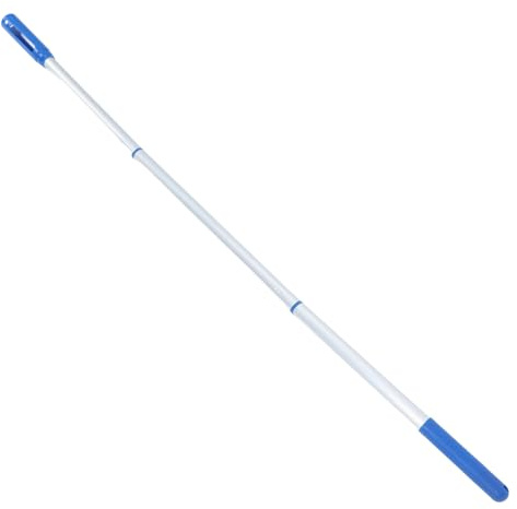 FUNOMOCYA Telescópica Ajustable de Aluminio Desmontable para Piscina Accesorio Ergonómico para Limpieza Fácil de Skimmer Aspirado y Cepillado Compatible con Piscinas Desmontables Ajustable