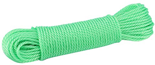 Yctze 20 M Nylon-Wäscheleine für Camping – Nylon-Wäscheleine, Garten, Wäsche, (Green)