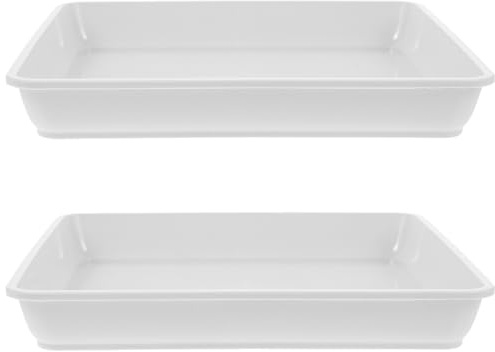 Operitacx Vasi Quadrati per Piante Grasse 2 Pezzi Base per Fioriere 60 X 60 CM per Uso Domestico e Balcone in Plastica Resistente