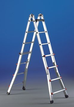 SCALA TELESCOPICA IN ALLUMINIO 11+11 H2,82 E 5,80