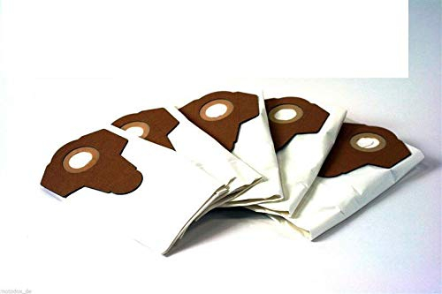 Parkside, 5 sacchetti per aspirapolvere in fleece, sacchetti per polveri fini, sacchetti per aspirapolvere secco bagnato PNTS 1250, 1300, 1400, 1500 A1, B1, B2, B3, C1, C3, D1, E2, tutti i modelli