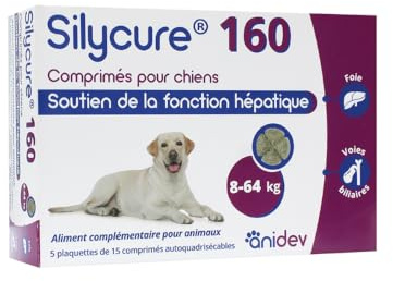 Anidev Silycure 160 - Complemento Apoyo Hepático Perro - 75 Comprimidos