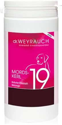 Dr. Weyrauch Nr. 19 Mordskerl | 180 Kapseln | Ergänzungsfuttermittel für Hunde | Mit Magnesium