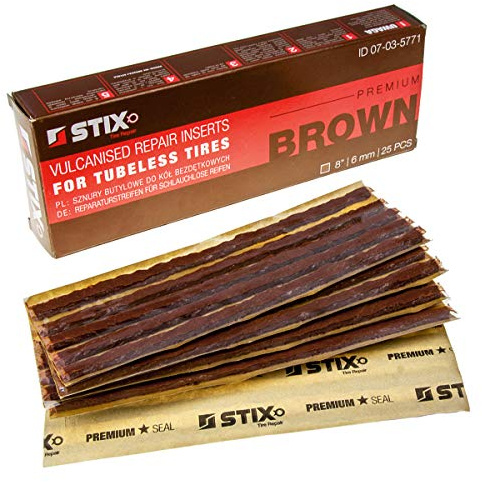 Stix 25 x däckreparation remsor 6 mm personbil lastbil påfyllningsremsor
