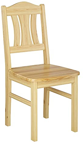 Erst-Holz Küchenstuhl robust Massivholzstuhl Kiefer Esszimmerstuhl Doppelpack oder Einzelstuhl V-90.71-26