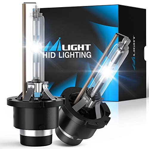 Nilight D4S HID Xenon Headlight Bulbs 6000K Diamond White High Low Beam