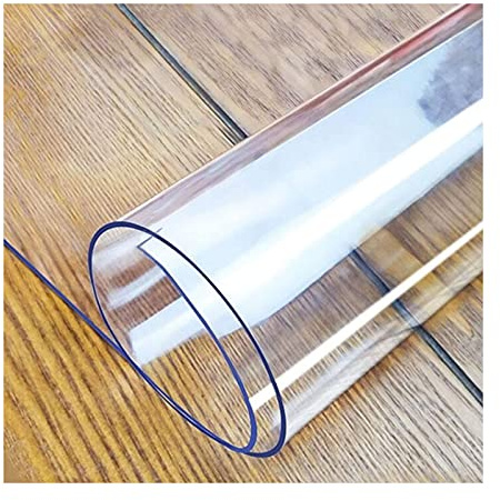 SSFMSF Protettiva Trasparente Per Tavolo,Pellicola Protettiva Pvc Alta Qualità Lavabile Impermeabile Resistente Calore,Supporto Personalizzato,Adatto Per Cucina E Giardino(Color:1mm,Size: 60x140cm)