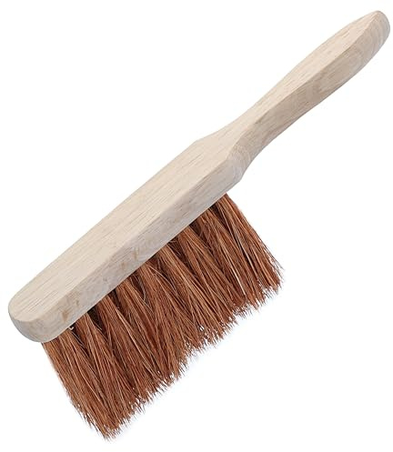 Agrarflora Handfeger Kokos 28cm - Handbesen mit Kokosborsten - Handkehrer aus Buchenholz - Kokoshandfeger für Haushalt, Werkstatt und Auto - Industriehandfeger Made in Germany