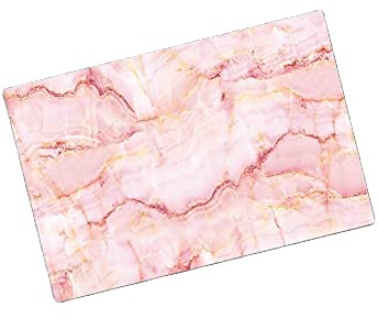Planche à Découper Marbre regardant la planche à découper en verre de la planche à découper du pain de pain de panneau de portion pour la cuisine rose 20x30 Planches à Découper
