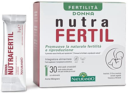 Naturando NutraFertil Complemento Alimenticio con Inositoles, Ácido Fólico y Maca para la Fertilidad y la Reproducción - 30 Stick pack