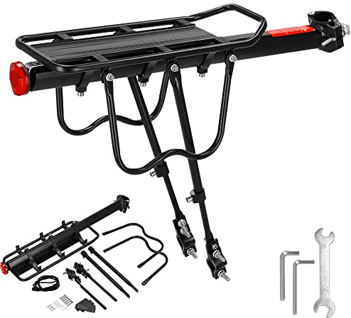 SPRINGOS Fahrrad-Gepäckträger Alu max. Belastung 10 kg. Gepäckträgerhalter