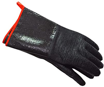 Yardwe Hitzebeständige Grillhandschuhe Strapazierfähige Mikrowellenhandschuhe Für Küche Und Camping Bequeme Fünf-finger-design Handschuhe