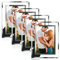 SIMDAO 4 Stück Bilderrahmen 10x15, Glas Fotorahmen für Tischaufsteller, Bilderrahmen Glas für Hochzeiten, Häuser, Büros,Baby Fotos(Silber)