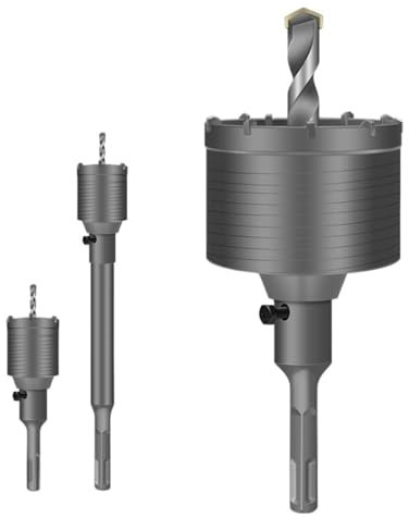 AVIMYA Martillo eléctrico Perforadora de Pared, escariador, Taladro de Impacto, perforación de Pared, hormigón, Cemento, Pared, Aire Acondicionado, Broca de perforación (Size : Wall Hole Opener 80mm)