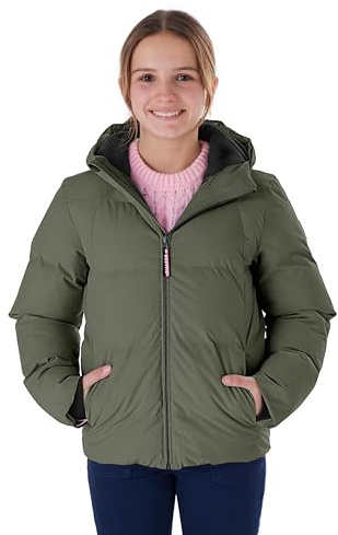 killtec Mädchen Steppjacke/Winterjacke mit Kapuze KOW 357 GRLS QLTD JCKT, moos, 152, 42150-000