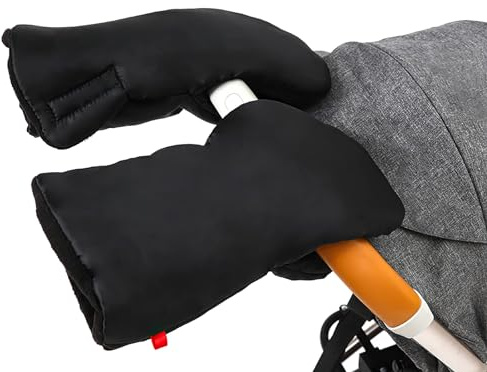 ieron Fleece Handmuffar Vattentäta Barnvagnshandskar Varma Vindtäta Vintervagn Varma Handmuffar för Kallt Väder