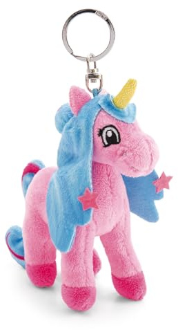 Schlüsselanhänger Lissy Pony Einhorn Roxy 10cm rosa - Plüsch-Begleiter Kuscheltieranhänger mit Schlüsselring für Schlüsselband, Schlüsselbund & Schlüsselhalter