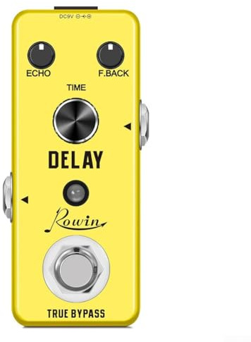 Zoegneer Rowin Guitar Delay Pedal Analog Delay Effect Vintage Knob F Back Knob