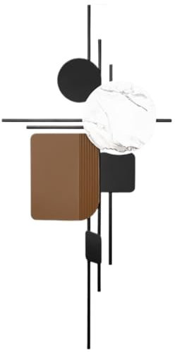 AMYSTY Wandskulpturen Wanddeko Wandornament Metall-Wanddekoration, Kreative Handgefertigte Metall-Wandkunst, Wandskulpturen Für Aufhängen Für Wohnzimmer Und Schlafzimmer Wandschmuck Wanddekoration