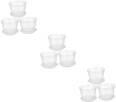 BESPORTBLE 9 Juegos De Macetas De Phalaenopsis Macetas De Orquídeas De Plástico para Plantas Maceta Decorativa para Orquídeas De Plástico para Orquídeas