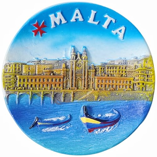 Malta - Magnete per frigorifero, souvenir turistico, decorazione 3D, artigianato