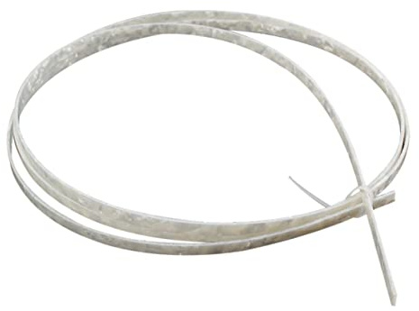 ibasenice 6mm Breite Weiße Gitarrenbindingstreifen aus Zelluloid Poliert und Langlebig für Klassische Akustikgitarre und Gitarrenbauprojekte