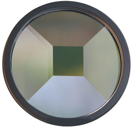 SPONGL 49 mm Kaleidoskope Glas Prismatischer Kameraobjektivfilter Prismatischer Filter Fotografie Spezialeffekt Kaleidoskope Spli