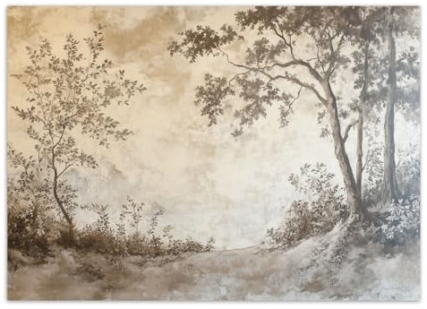 Feeby - 3d Tapete - 350x245cm - Fototapete Schlafzimmer - Wald Bäume Natur - Deko Wohnzimmer - Wallpaper - Wand Deko - Wandtapete - Wandbild XXL - Tapete - Wanddeko - Vliestapete - Wandbilder