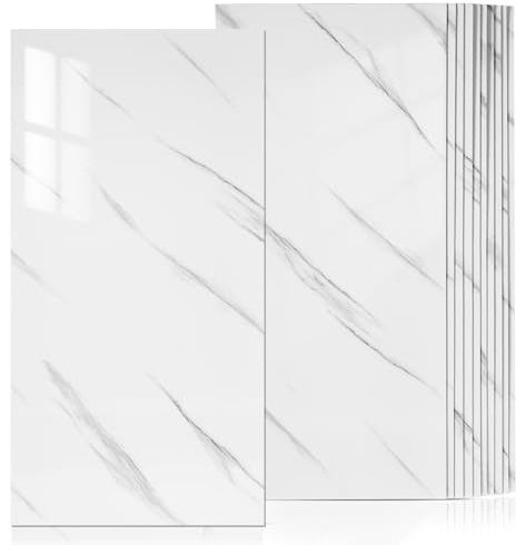 Alipis 10pezzi Piastrelle Adesive Marmo Impermeabili Da Confezione Per Decorazioni Murali Facili Applicare e Compatibili Con Superfici Varie Design Minimalista e Resistente Agli Agenti