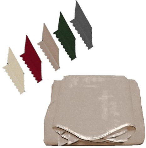 Generisch Tissu de protection solaire pour auvents rétractables, toit de rechange pour auvents à pince, tissu de marquise de terrasse, polyester, remplacement de l'ombre imperméable (anthracite 6,5x5