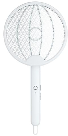 Zuasdvnk Fly Swatter para el Interior, la Raqueta de la Mosca Eléctrica - Plegable Zapper con Mosca Eléctrica Inteligente - Suministros al Aire de Seguridad, Portátiles, Equipo