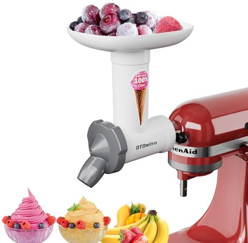 OTOmitra Accessorio per gelatiera Kitchenaid per frullatore di frutta, senza BPA, materiali per uso alimentare, per gelato, gelatiera senza latte