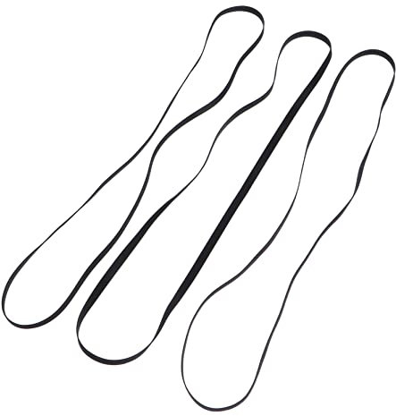 KICHOUSE 3 Stücke Grammophon-gürtel Drehteller Antriebsriemen Ersatzriemen Für Plattenspieler Gürtel Für Retro-Plattenspieler Austausch des Plattenspielerriemens Gummi Black