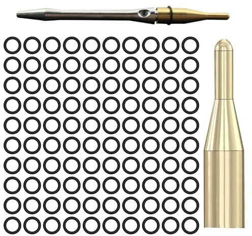 O-Ringe mit Dart-Schaft, 100 Stück Gummiringe, rutschfeste, verschleißfeste Dichtungen, 2BA-Gewinde, Metallschäfte, Mehrzweck-Design, praktisches Dart-Zubehör, praktisches Montagewerkzeug für die