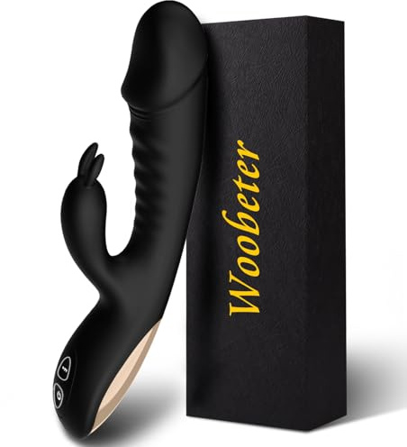Vibrator Sex Toys Rabbit Vibabrator for Women Sex Toyscouples for Couples Women Adult Toys Dildos 10 Powerful Vibrations Modes Clitoral G-spot Stimulator Waterproof Sex Toy (Black)