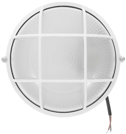 jojofuny Sauna Leuchte E27 Glasleuchte Rund aus Aluminium und Glas mit Heller Beleuchtung für Sauna Räume und Saunawände