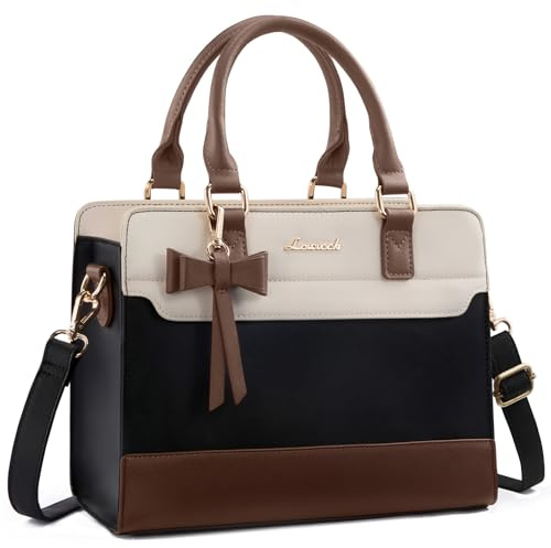 LOVEVOOK Handtasche Damen Mittelgroß PU Leder Tasche Klein Henkeltasche | Elegante Tote Bag Handtaschen für Damen, Vielseitige Umhängetasche und Schultertasche für Büro, Einkauf & Reise, 11 Zoll