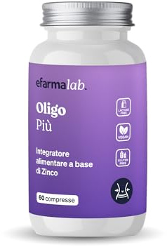 eFarmaLab Oligo Più Integratore con Zinco per il Controllo del Peso | Metabolismo e Funzione Cognitiva | 60 Compresse | Made in Italy